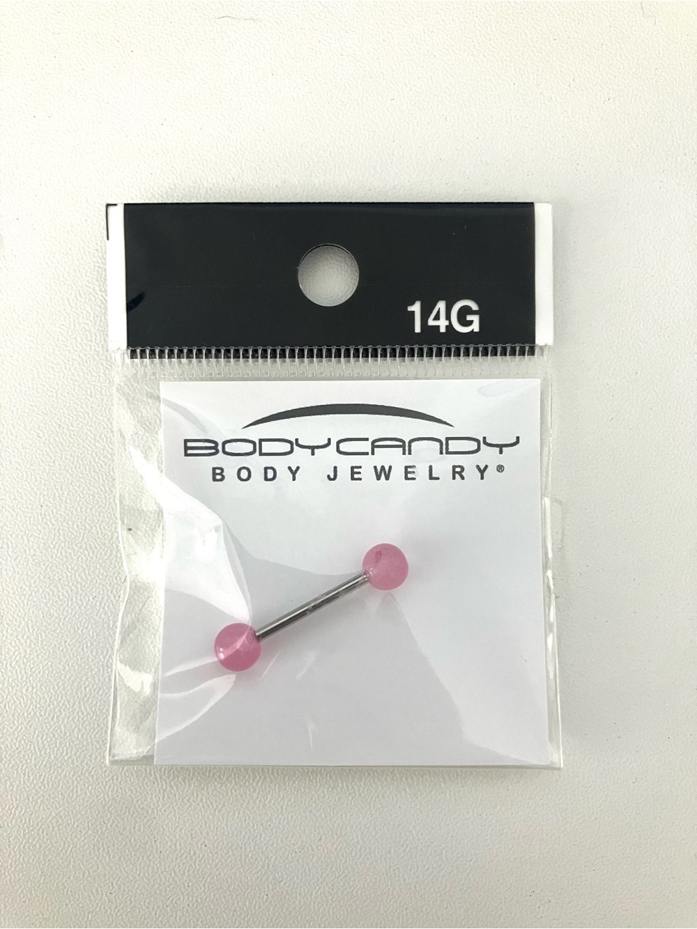 14G Tongue Ring or Earring Bar, 14G Jewelry NEW in package, NEVER USED